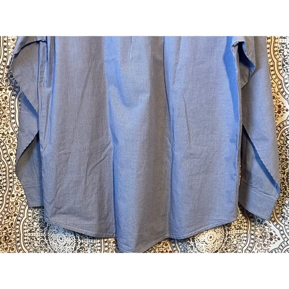 Mens TWENTYX By Wrangler Jean Co Blue Gingham Button-Up Shirt S - Picture 6 of 10